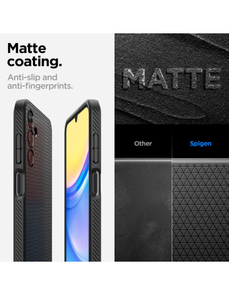 Etui Do Galaxy A15 4G / 5G Spigen Liquid Air Czarny Matowy
