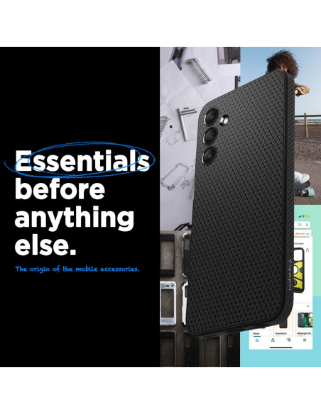 Etui Do Galaxy A15 4G / 5G Spigen Liquid Air Czarny Matowy