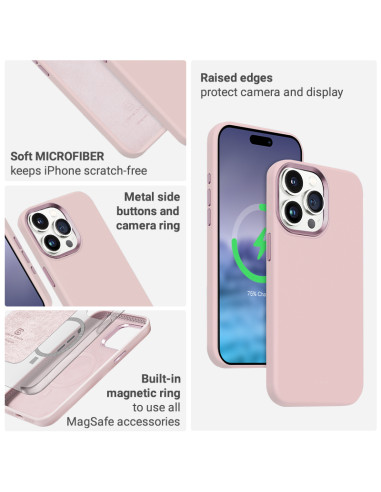 Etui Do iPhone 15 MagSafe Crong Color Cover Lux...