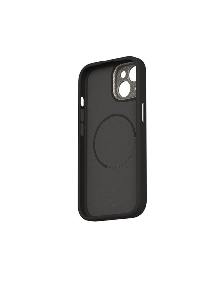 Etui Skórzane Do iPhone 15 Moshi Napa MagSafe Czarny