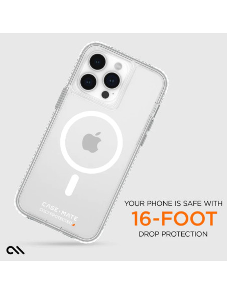 Etui Do iPhone 15 Pro Max Case-Mate Ultra Tough Plus D3O MagSafe Przezroczysty
