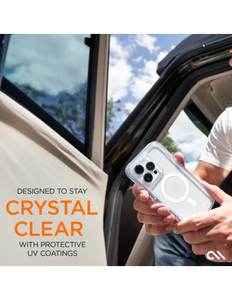 Etui Do iPhone 15 Pro Max Case-Mate Ultra Tough Plus D3O MagSafe Przezroczysty