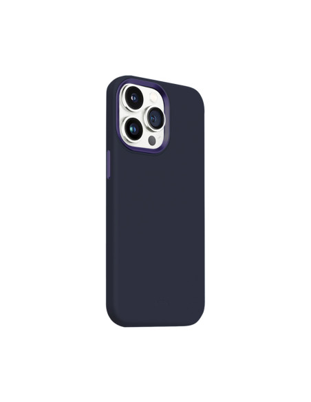 Etui Do iPhone 15 Pro Max MagSafe Crong Color Cover Lux Magnetic Niebieski