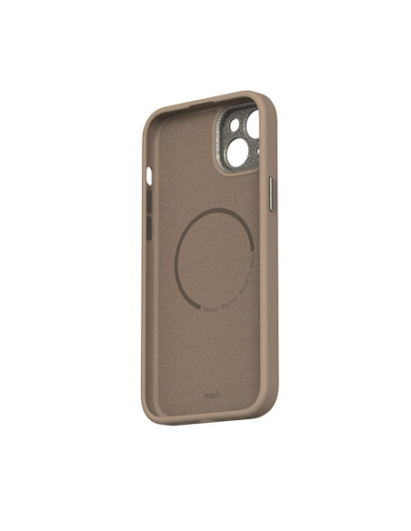 Etui Skórzane Do iPhone 15 Plus Moshi Napa MagSafe Brązowy