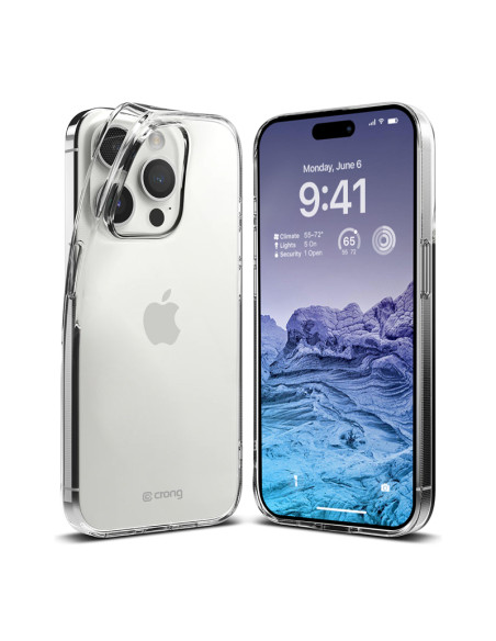 Etui Do iPhone 15 Pro Crong Crystal Slim Cover Przezroczysty