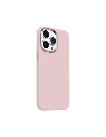 Etui Do iPhone 15 Pro MagSafe Crong Color Cover Lux Magnetic Różowy