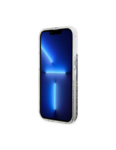 Etui Do iPhone 14 Pro Guess Liquid Glitter Marble Czarny