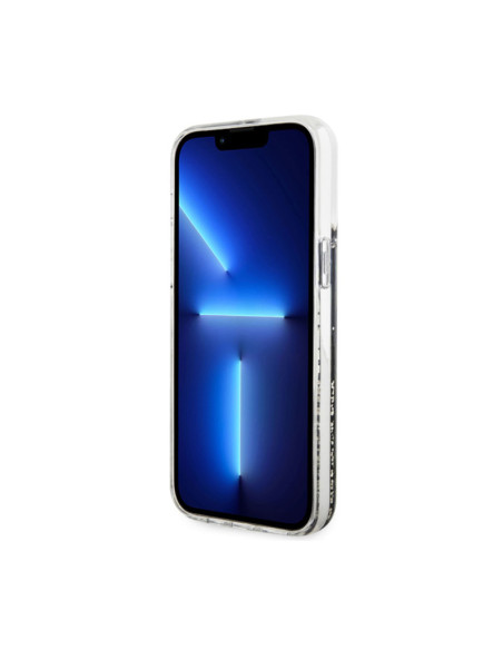 Etui Do iPhone 14 Pro Max Guess Liquid Glitter Marble Czarny