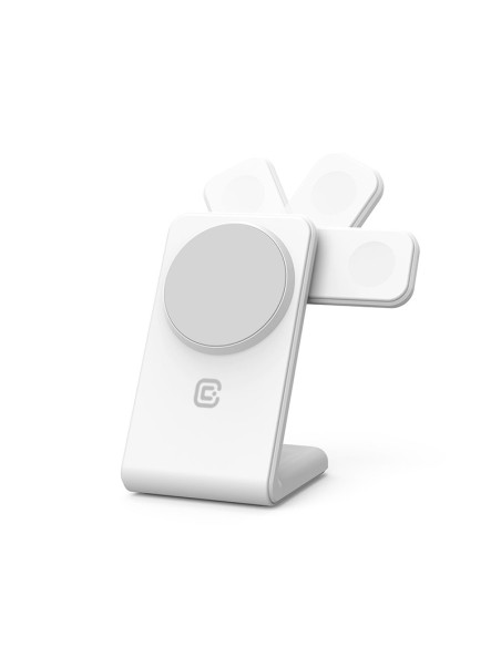 Ładowarka bezprzewodowa 3w1 z MagSafe do iPhone Crong MagSpot Pivot Stand
