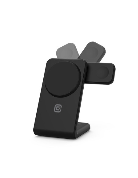 Ładowarka bezprzewodowa 3w1 z MagSafe do iPhone Crong MagSpot Pivot Stand