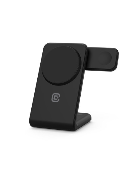 Ładowarka bezprzewodowa 3w1 z MagSafe do iPhone Crong MagSpot Pivot Stand