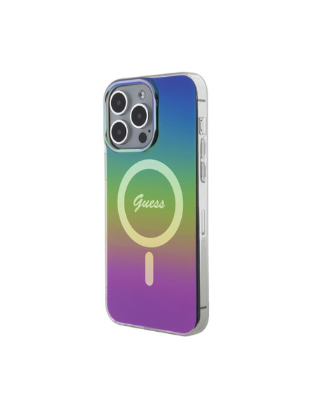 Etui Do iPhone 15 Pro Max Guess IML Iridescent MagSafe Wielokolorowy