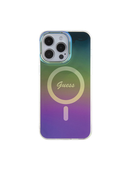 Etui Do iPhone 15 Pro Max Guess IML Iridescent MagSafe Wielokolorowy