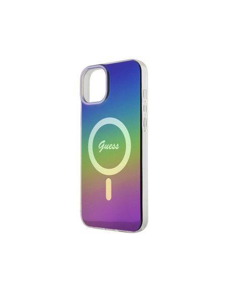 Etui Do iPhone 15 Plus Guess IML Iridescent MagSafe Wielokolorowy