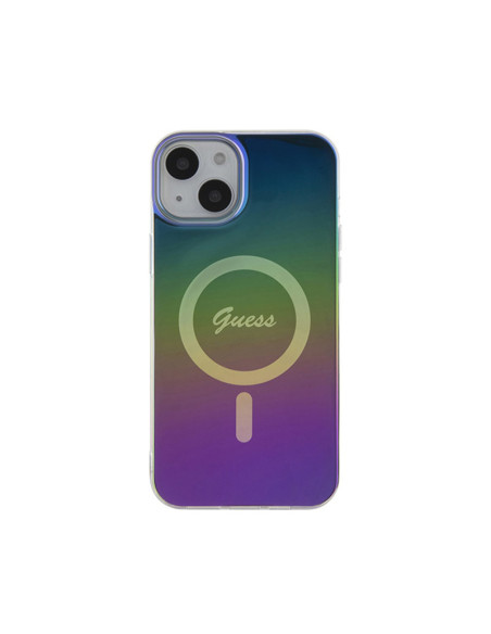 Etui Do iPhone 15 Guess IML Iridescent MagSafe Wielokolorowy