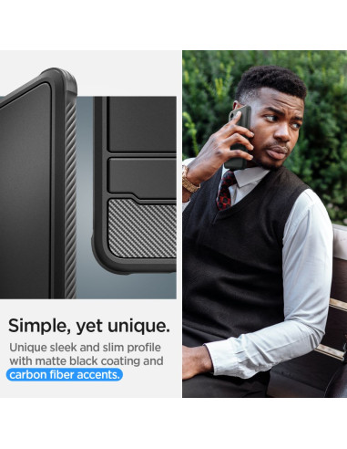 Etui Do Galaxy S24 Spigen Rugged Armor Czarny...