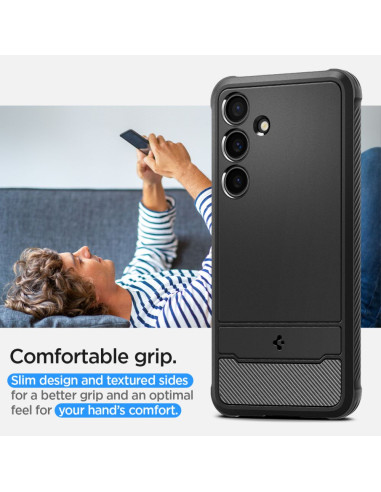 Etui Do Galaxy S24 Spigen Rugged Armor Czarny...