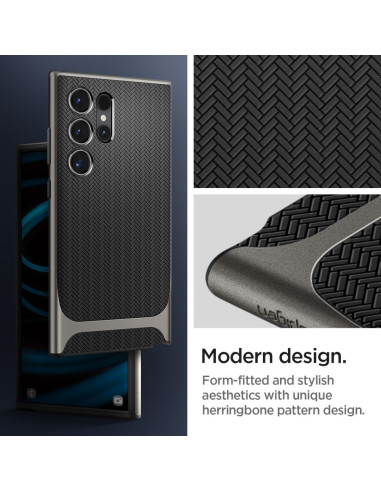 Etui Do Galaxy S24 Ultra Spigen Neo Hybrid Szary