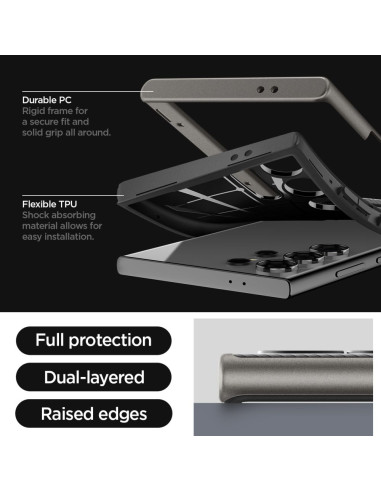 Etui Do Galaxy S24 Ultra Spigen Neo Hybrid Szary