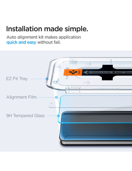 2x Szkło Hartowane Spigen Glas.Tr "Ez Fit" Galaxy S24
