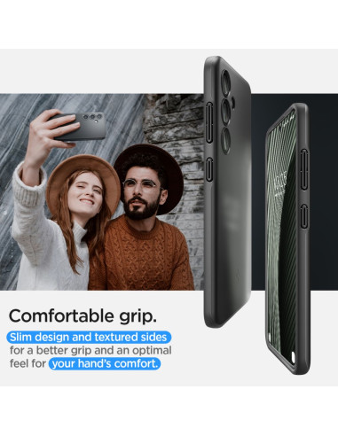 Etui Do Galaxy S24 Spigen Thin Fit Czarny