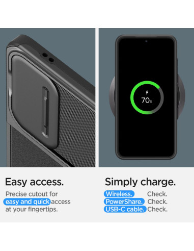 Etui Do Galaxy S24 Spigen Optik Armor Czarny