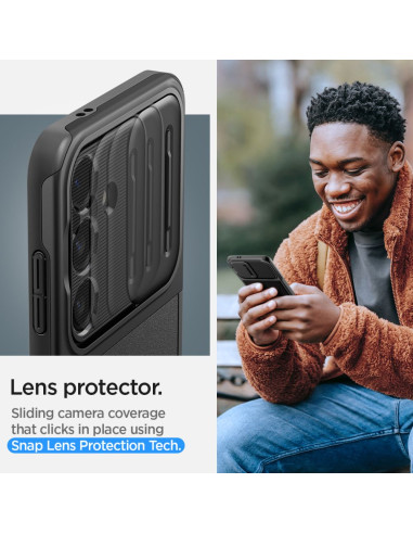 Etui Do Galaxy S24 Spigen Optik Armor Czarny