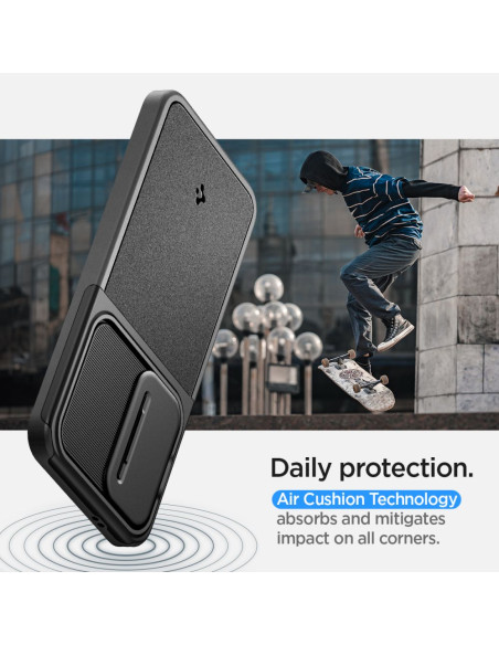 Etui Do Galaxy S24 Spigen Optik Armor Czarny