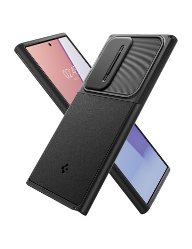 Etui Do Galaxy S24 Ultra Spigen Optik Armor Czarny