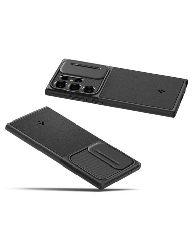 Etui Do Galaxy S24 Ultra Spigen Optik Armor Czarny