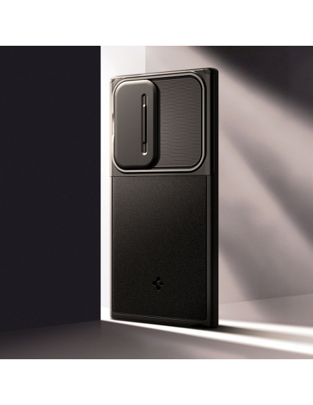 Etui Do Galaxy S24 Ultra Spigen Optik Armor Czarny