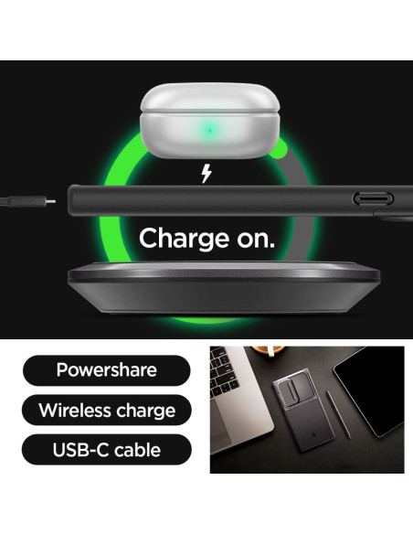 Etui Do Galaxy S24 Ultra Spigen Optik Armor Czarny