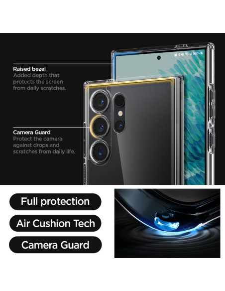 Etui Do Galaxy S24 Ultra Spigen Ultra Hybrid Przezroczysty