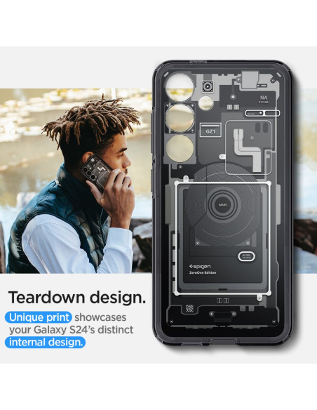 Etui Do Galaxy S24 Spigen Ultra Hybrid Czarny