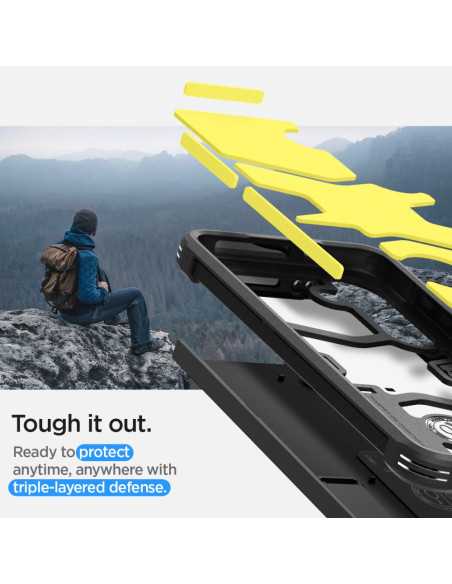 Etui Do Galaxy S24 Spigen Tough Armor Czarny