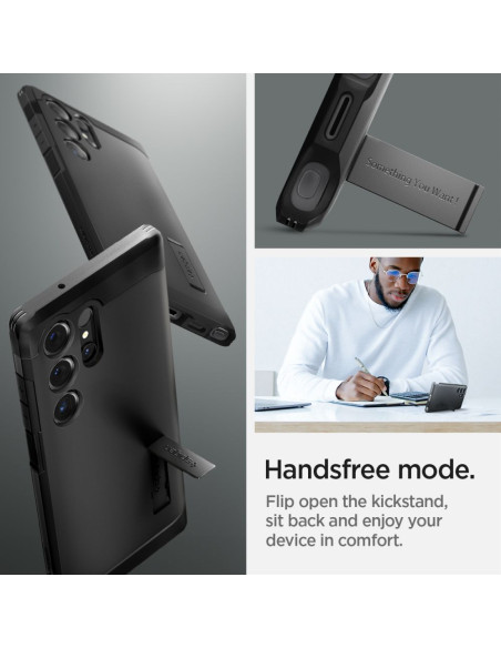 Etui Do Galaxy S24 Ultra Spigen Tough Armor Czarny