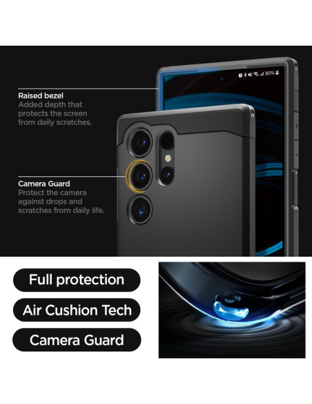 Etui Do Galaxy S24 Ultra Spigen Tough Armor Czarny