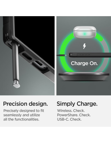 Etui Do Galaxy S24 Ultra Spigen Tough Armor Czarny