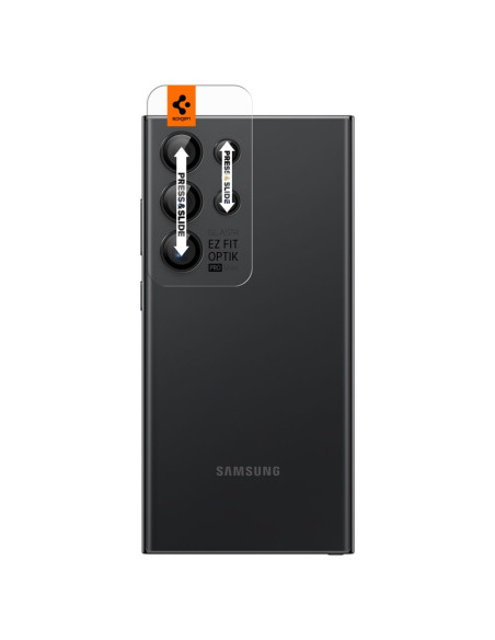2x Osłona Aparatu Spigen Optik.Tr " Ez Fit " Camera Protector Galaxy S24 Ultra Czarny