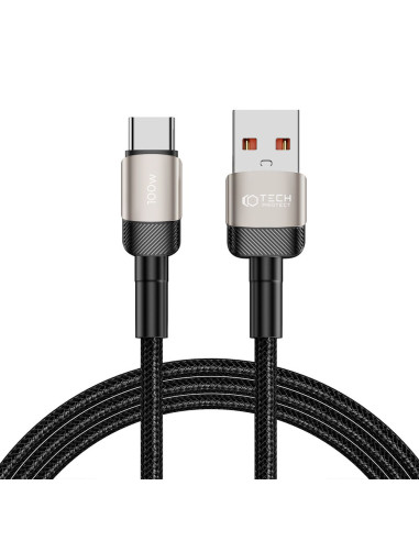 Kabel USB / USB-C Tech-Protect Ultraboost Evo 100W/5A 200 cm Szary