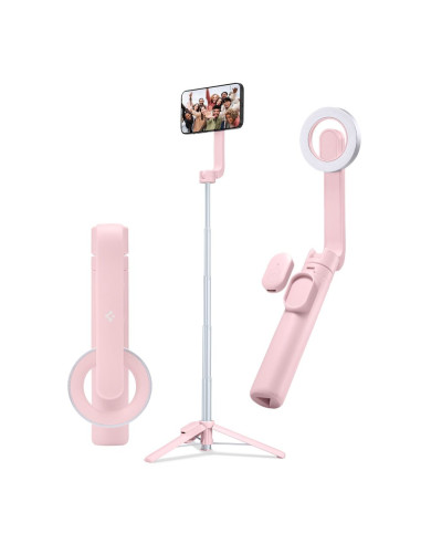 Selfie Stick Tripod Spigen S570W Magsafe Bluetooth Różowy