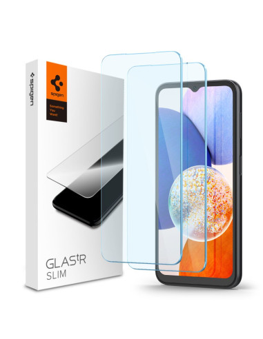 2x Szkło Hartowane Spigen Glas.Tr Slim Galaxy A15 4G / 5G / A25 5G Przezroczysty