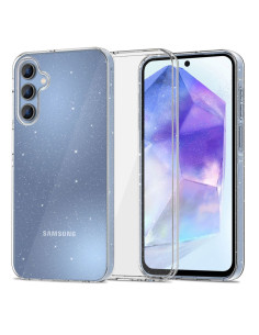 Etui Do Galaxy A55 5G Tech-Protect Flexair Przezroczysty Brokatowy