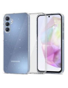 Etui Do Galaxy A35 5G Tech-Protect Flexair Przezroczysty Brokatowy