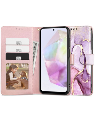 Etui Do Galaxy A35 5G Tech-Protect Wallet Fioletowy