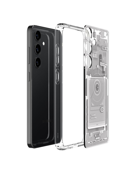 Etui Do Galaxy S24 Spigen Ultra Hybrid Przezroczysty Wzorzysty