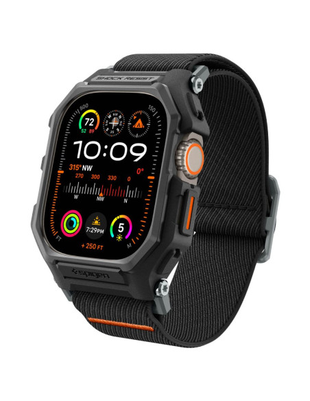 Pasek Do Apple Watch Ultra 49 mm Spigen Lite Fit ”Pro” Czarny Matowy