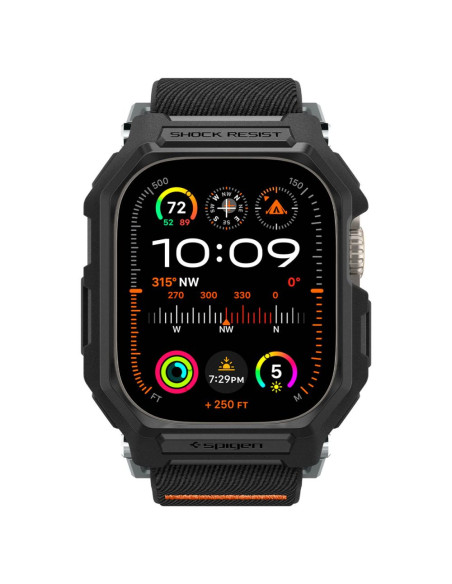 Pasek Do Apple Watch Ultra 49 mm Spigen Lite Fit ”Pro” Czarny Matowy