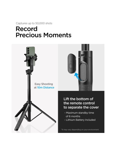 Selfie Stick Spigen S560W Bluetooth Czarny