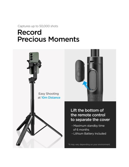 Selfie Stick Spigen S560W Bluetooth Czarny